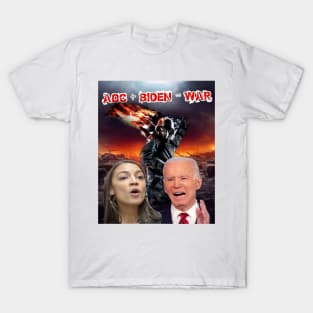 AOC + Biden = WAR T-Shirt